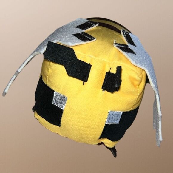 Minecraft Bee Plush Black & Yellow Wings 6” - Picture 2 of 7